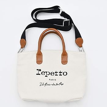 【希少】reppet トートバッグTOITOI Amazon | repetto TOILE キャンバス ミニトートバッグ 白